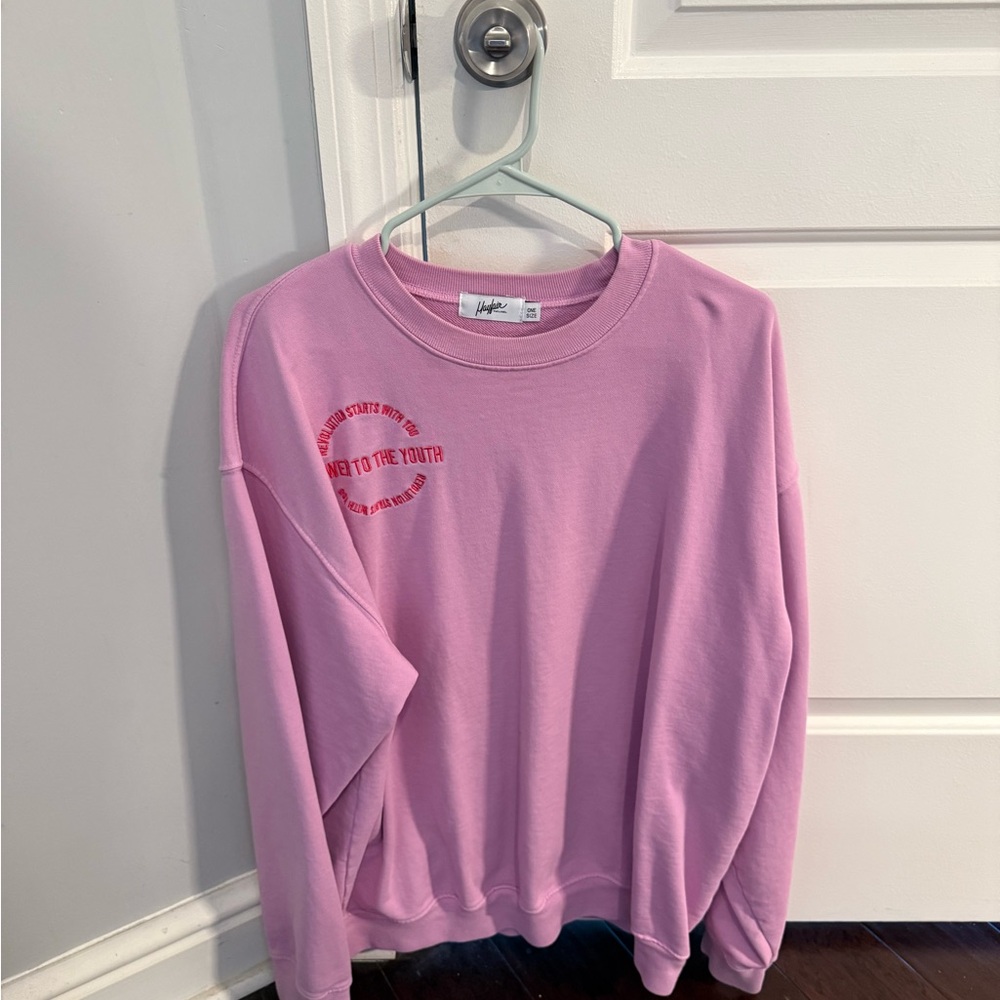 Lavender Graphic Women's Sweater